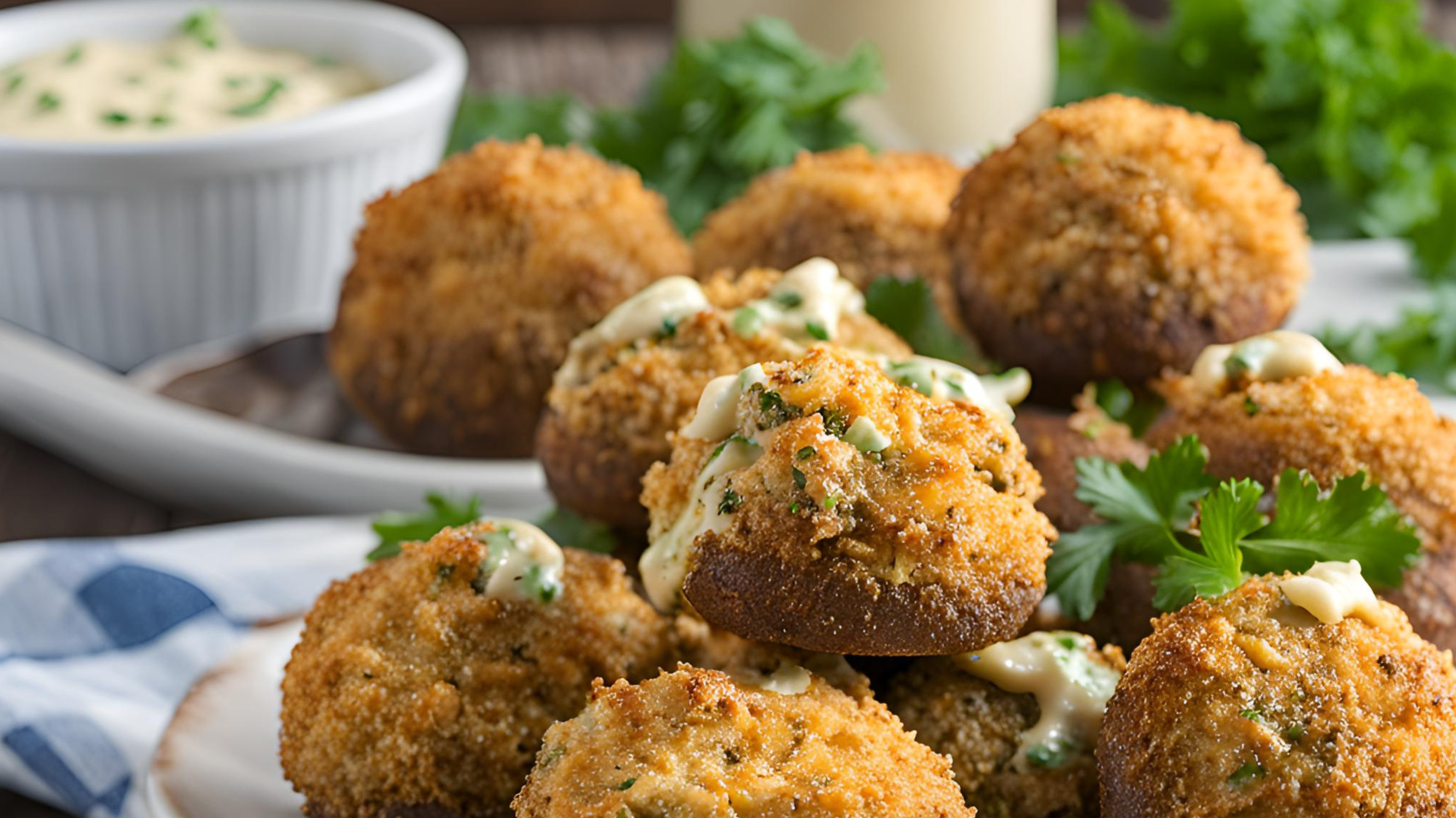 Gebackene Champignon